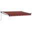 VidaXL 350cm W x 200cm D Polyester Cover Retractable Patio Awning-130062747-130062745