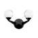 Double Bubble Aluminum LED Armed Sconce