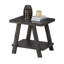 Table de bout en bois réplique contemporaine au fini anthracite-484236735-484236734
