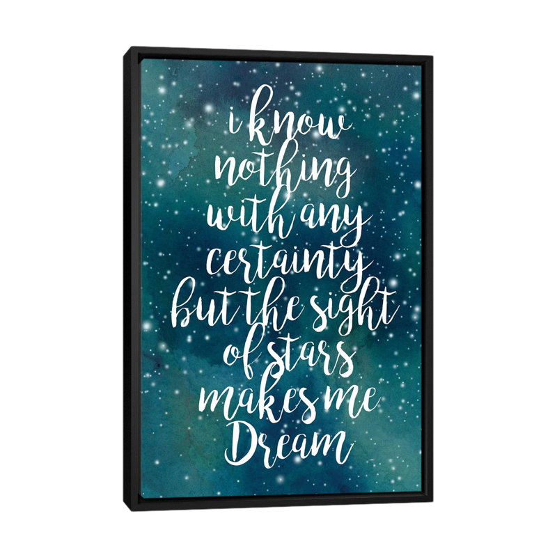 « galaxy quot ii », art textuel sur toile, H 26 po x l 18 po x P 1,5 po, Toile avec cadre noir, Pas de tapis