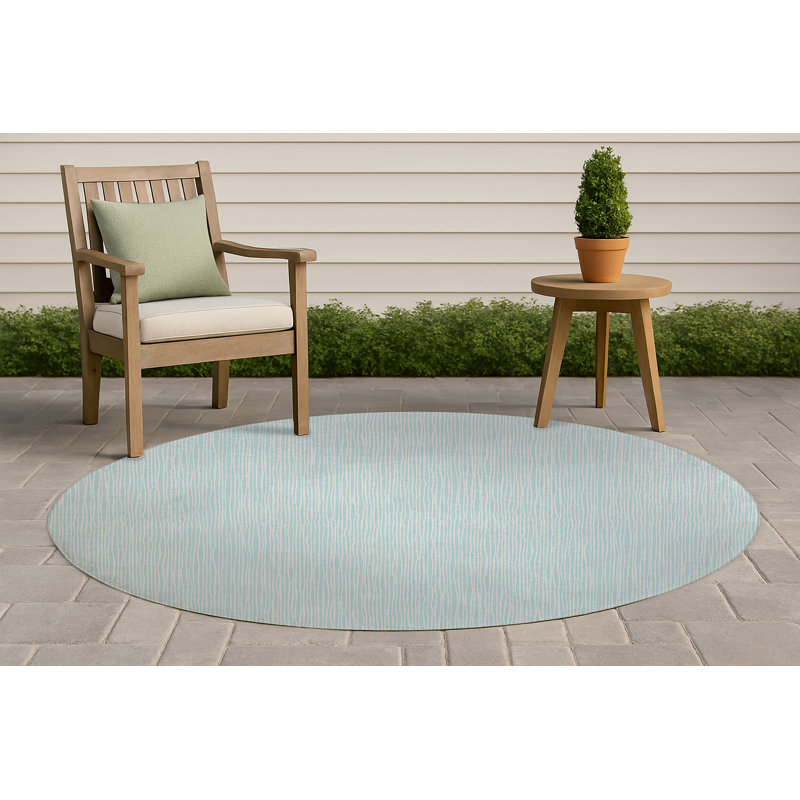 Tapis d'extérieur antidérapant Tess, Rond 5 pi