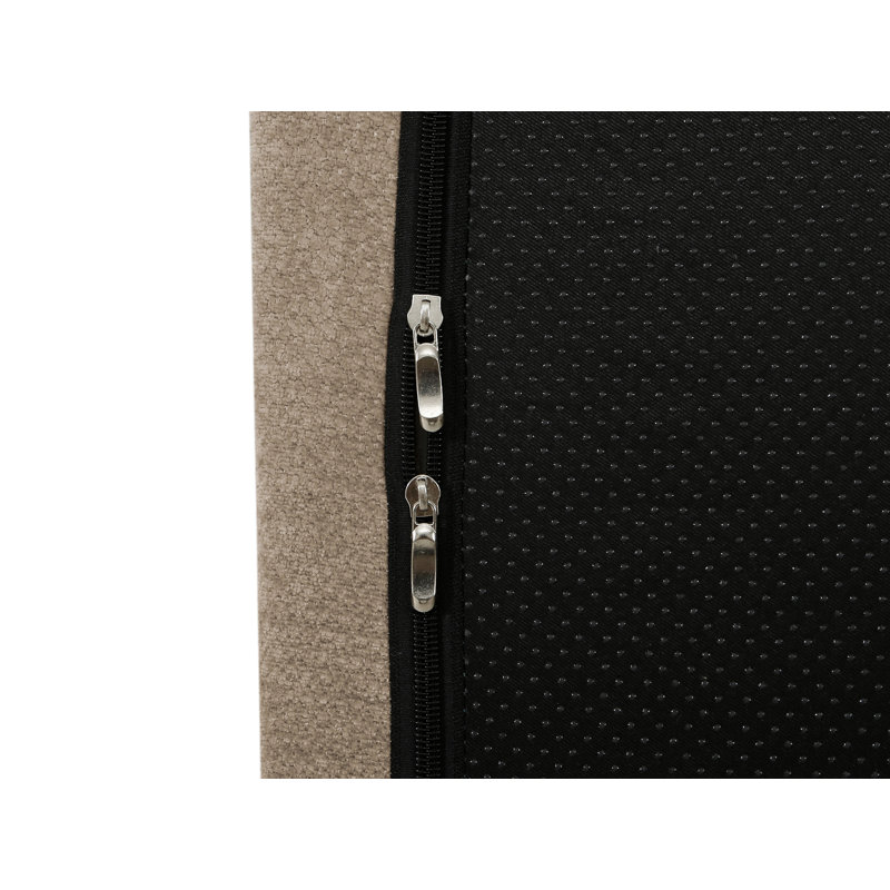Canapé modulaire en L rembourré, Polyester espresso