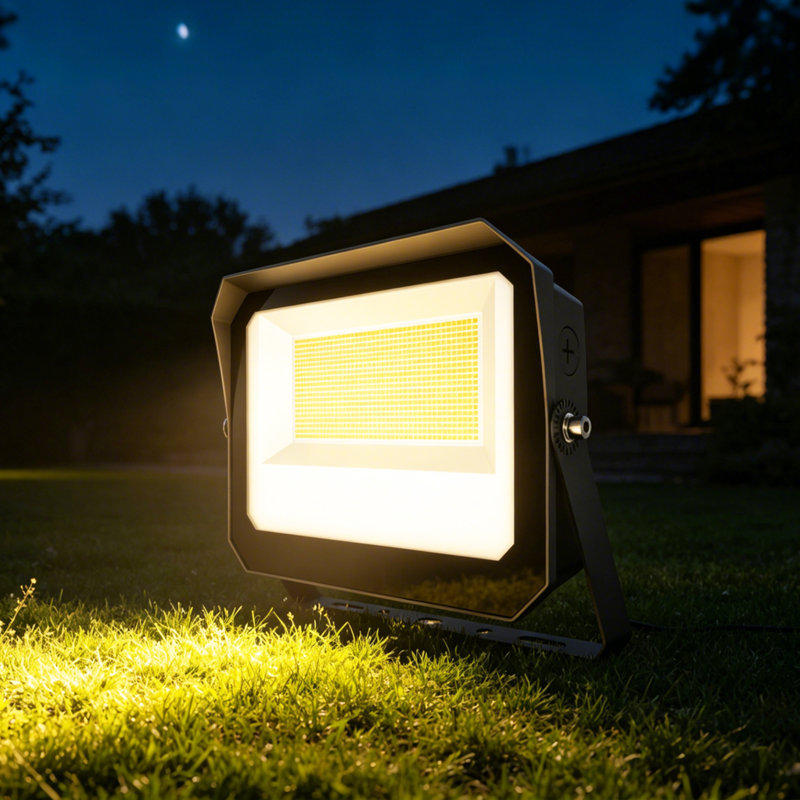 1 projecteur DEL bronze à intensité variable 1 lumière 100 W/120 W/150 W avec fixation à étrier (1 unité)
