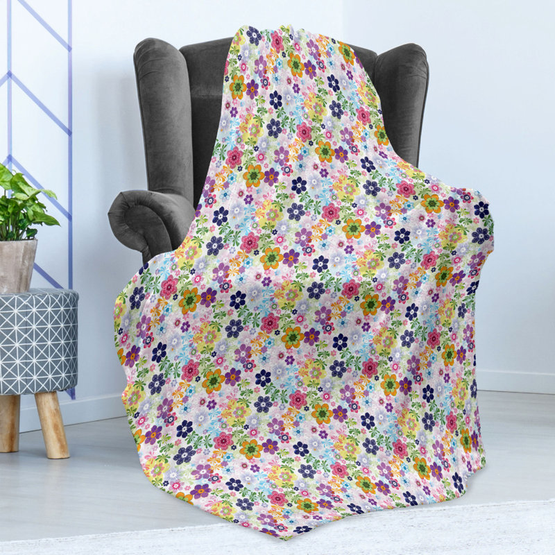 Hand Woven Throw Blanket, 60" W x 80" L