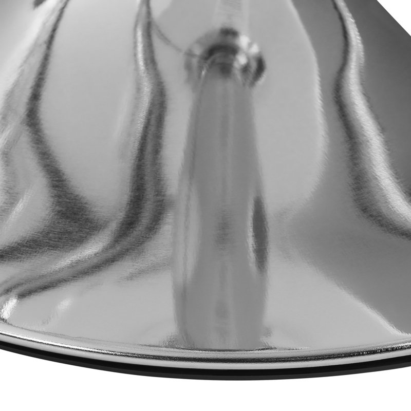 Sophie Swivel Upholstered Adjustable Height Counter Stool with Metal Frame, Chrome/White