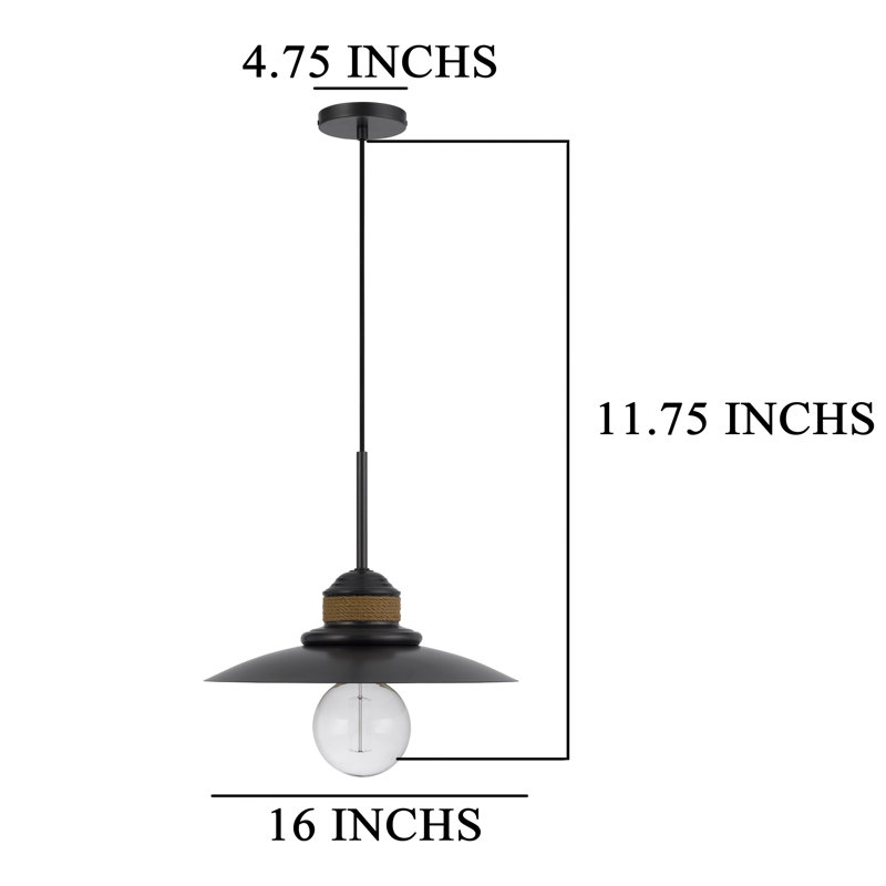 Luminaire suspendu Oly avec corde en toile de jute, gris foncé