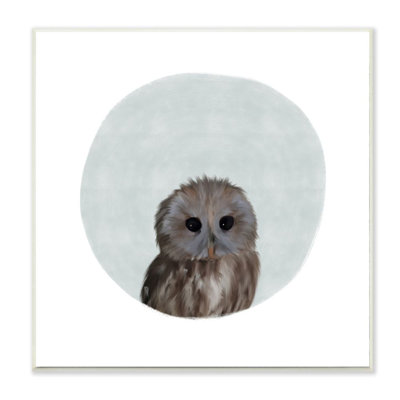 Décoration murale pour enfants bébé hibou painting Alleman