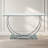 Garrett Chrome Glass Top Console Table