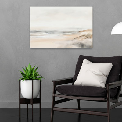 Calm Beach Whispers I - coquillages côtiers et aquarelle de corail, art de plage