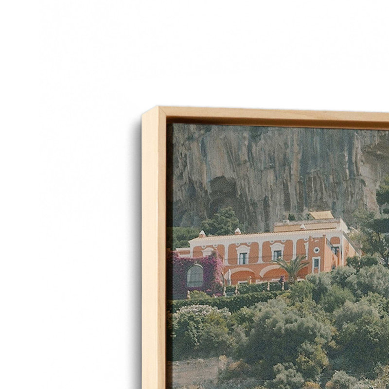 Impression sur toile Cliffside Colors, Cadre américain en érable flottant, H 18,75 po x l 12,75 po x P 1,75 po