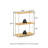 3-Tier 29.5" Corner Shelf, Open Shelves for Display and Storage-1632056457-1631997910