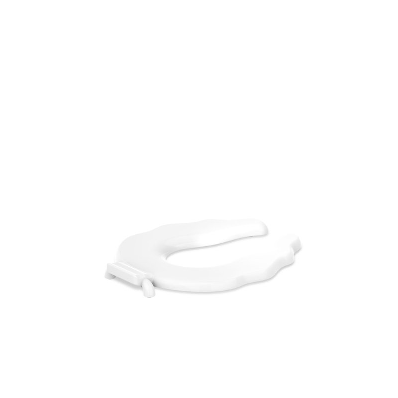 Siège de toilette allongé primaire, Blanc
