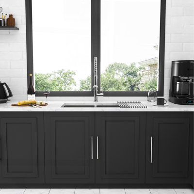 Double Bowl(50/50) Undermount Sink- 30"X19" Double Bowl Kitchen Sink 16 Gauge With Two 10" Deep Basin