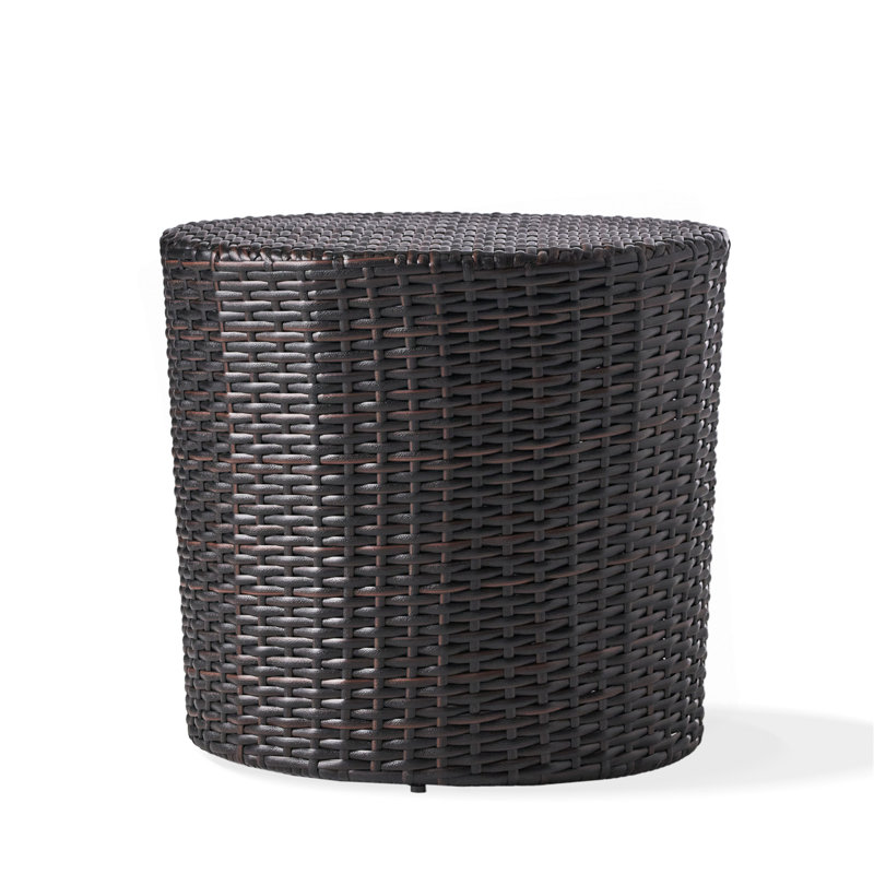 Side Table,  Outdoor Wicker End Table
