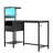 Computer Desk With Power Outlet & Storage Shelves, Study Table With USB Ports Charging Station-788351285