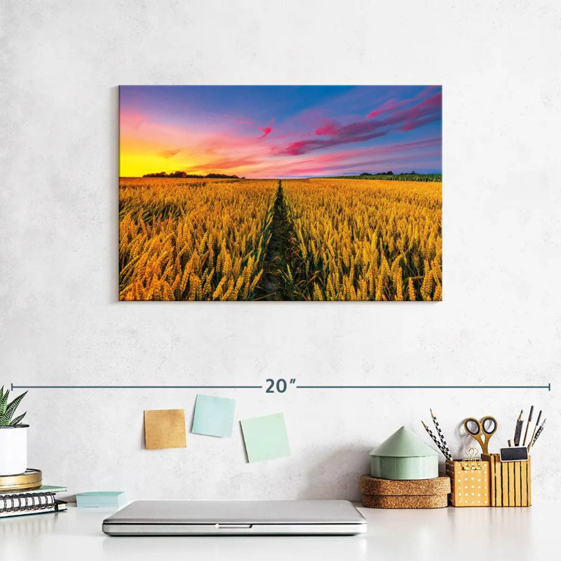 Harnek Wheat Field Path, 8" H x 12" W