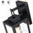 Citron 1-Light Matte Black Outdoor Wall Lantern with Dusk to Dawn-1300143519