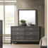 Commode double 6 tiroirs avec miroir Aarit