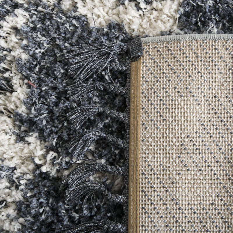 Tapis à poils longs Hollington Pro Lux, Rond 6 pi 7 po