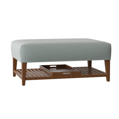 Repose-pieds rectangulaire avec rangement Carly