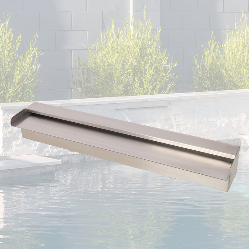 Fontaine de piscine en cascade - déversoir résistant à la corrosion pour la décoration de piscine et d'étang