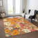 Machine Washable Indoor/Outdoor Claudian ACN1510 Orange Rug