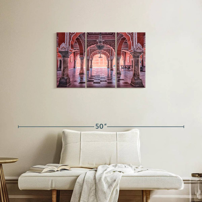 Arches du palais de Sebbie Jaipur, H 20 po x l 33 po