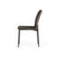 Chaise d'appoint rembourrée brune Hutchinson