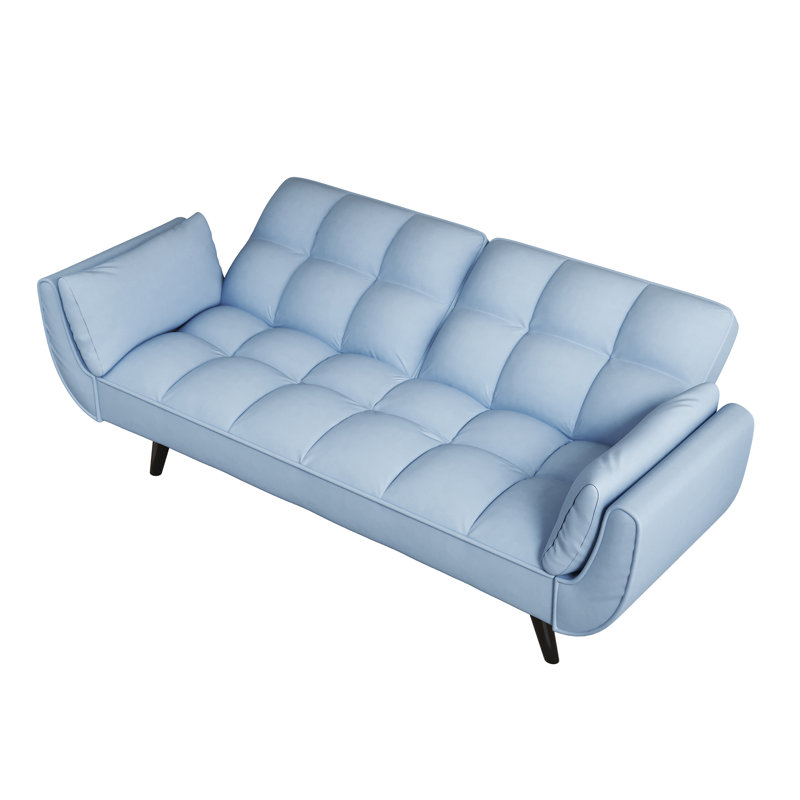 Coussin 57 po bleu avec deux accoudoirs moelleux et confortable, Antique Navy Blue Fabric	