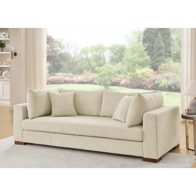 Alcantara 89.5'' Upholstered Sofa