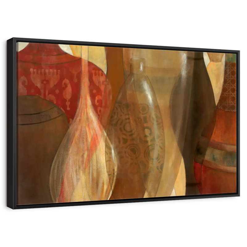 Marché marocain, 25 po x 17 po, Cadre flottant noir