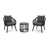 Gray Frame / Dark Gray Cushion