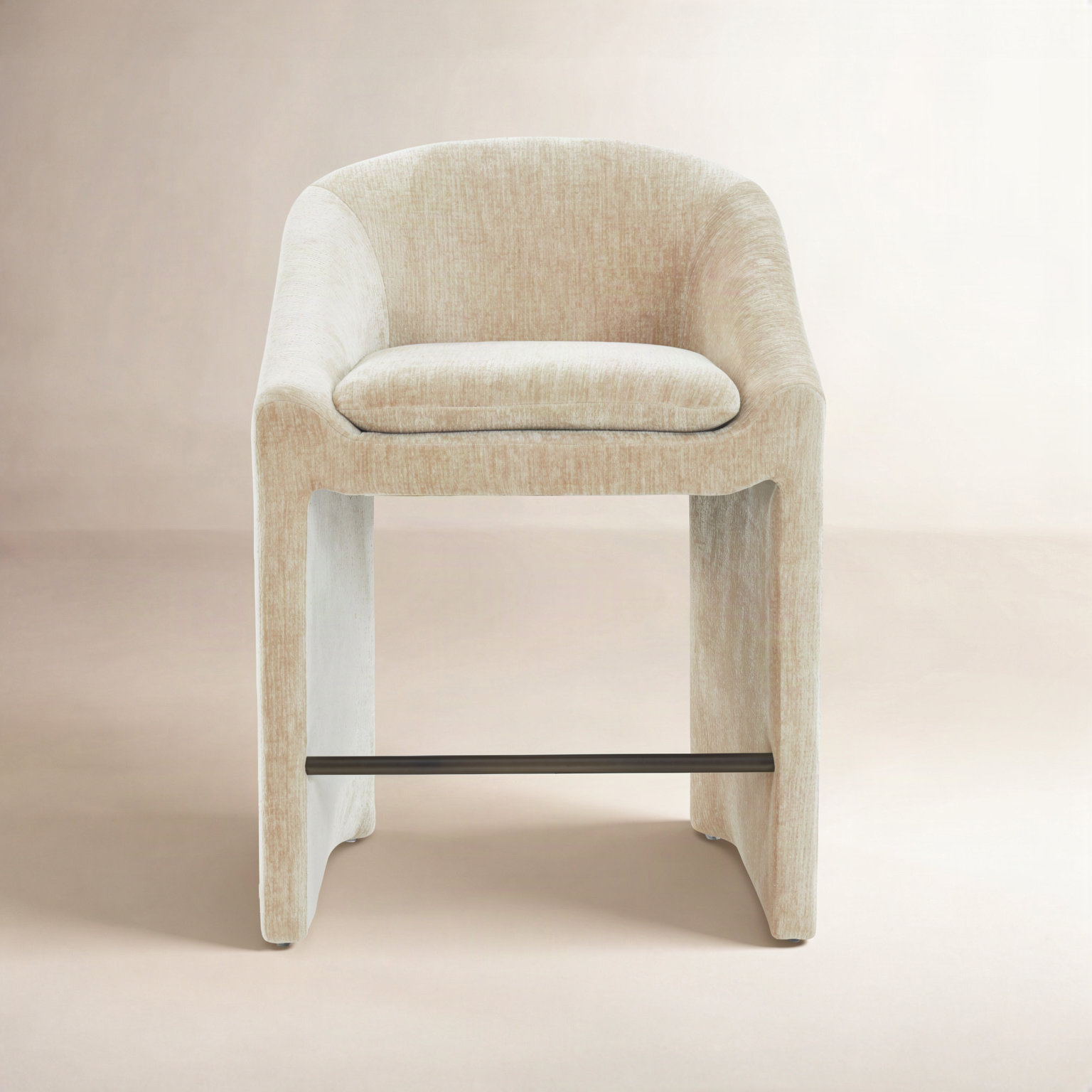 Oshawa Bar and Counter Stool, Taupe, Counter Stool (26.8" Seat Height)