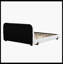 Unique Design, White Fabric And Solid Wood Legs Upholstered Bed Frame,California King-109281718-109281721