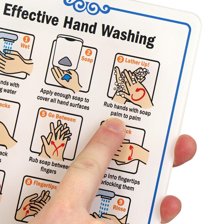 SmartSign Effective Hand Washing Acrylic Showcase Sign - Wayfair Canada