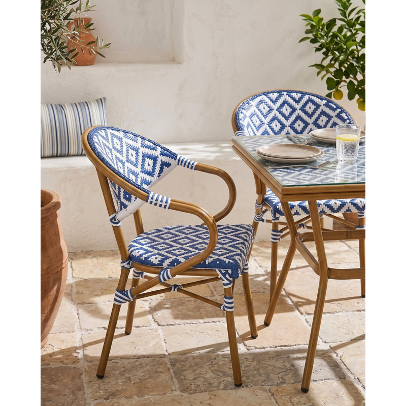 Caspri Stackable Outdoor Patio Dining Armchair