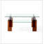 Tempered Glass Coffee Table, Modern Glass Coffee Table for Living Room, 2-Tier Storage Centre Coffee Table with Legs-1912399556