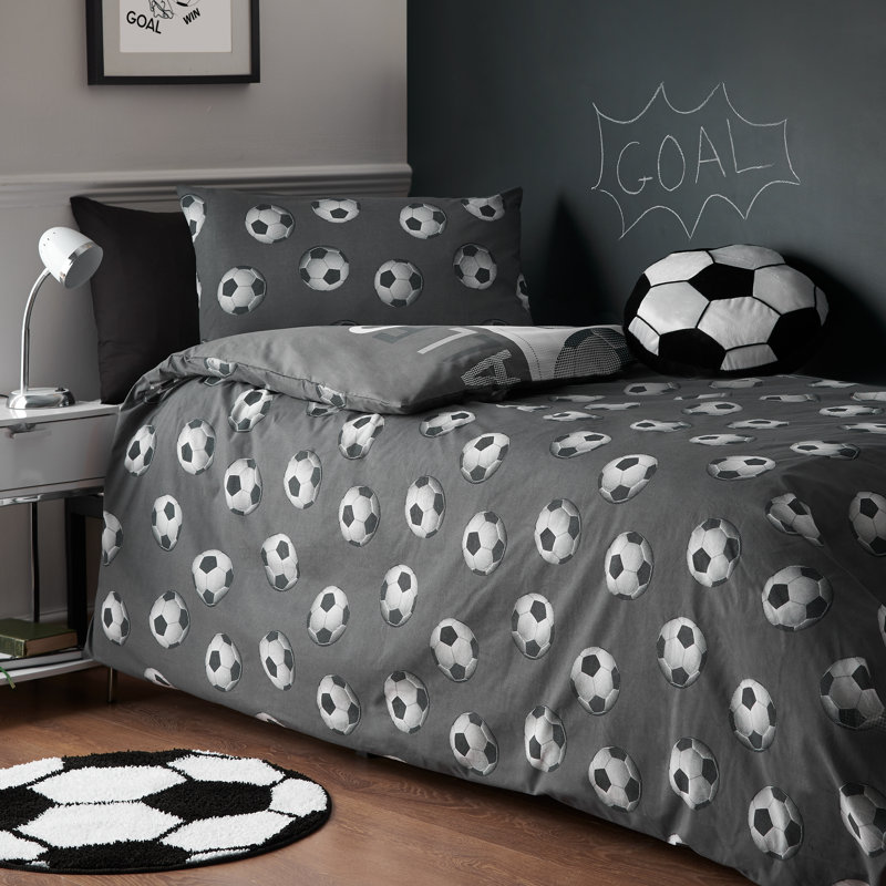 Football Reversible Duvet Cover Set, Single