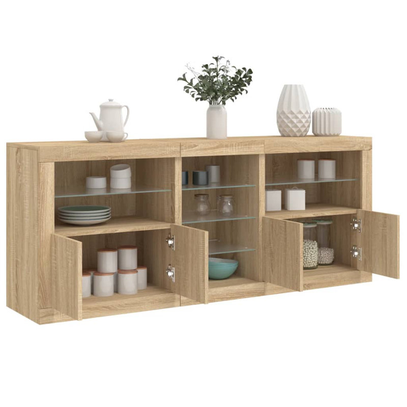Bashkim 162cm Sideboard, Sonoma Oak