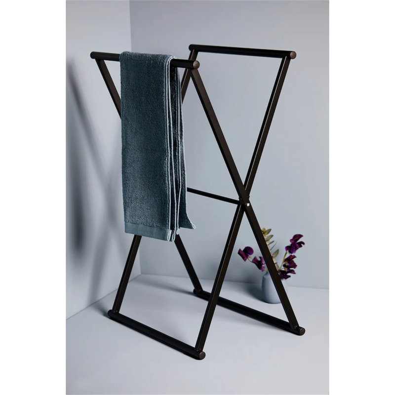 Lombardo 2 Freestanding Towel Stand, Black