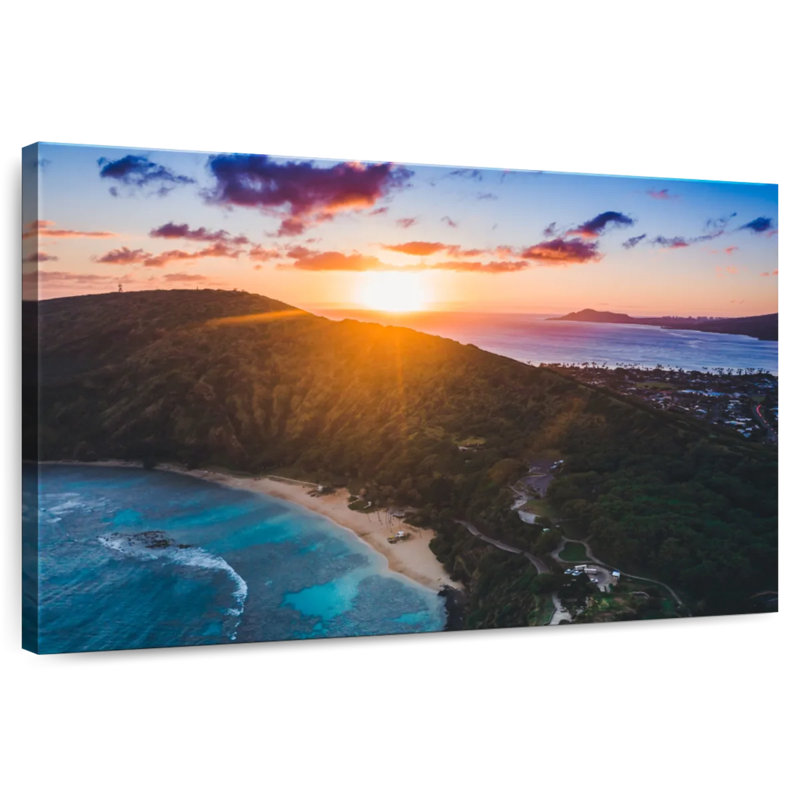 Coucher de soleil Gillard Hanauma Bay, H 26 po x l 39 po