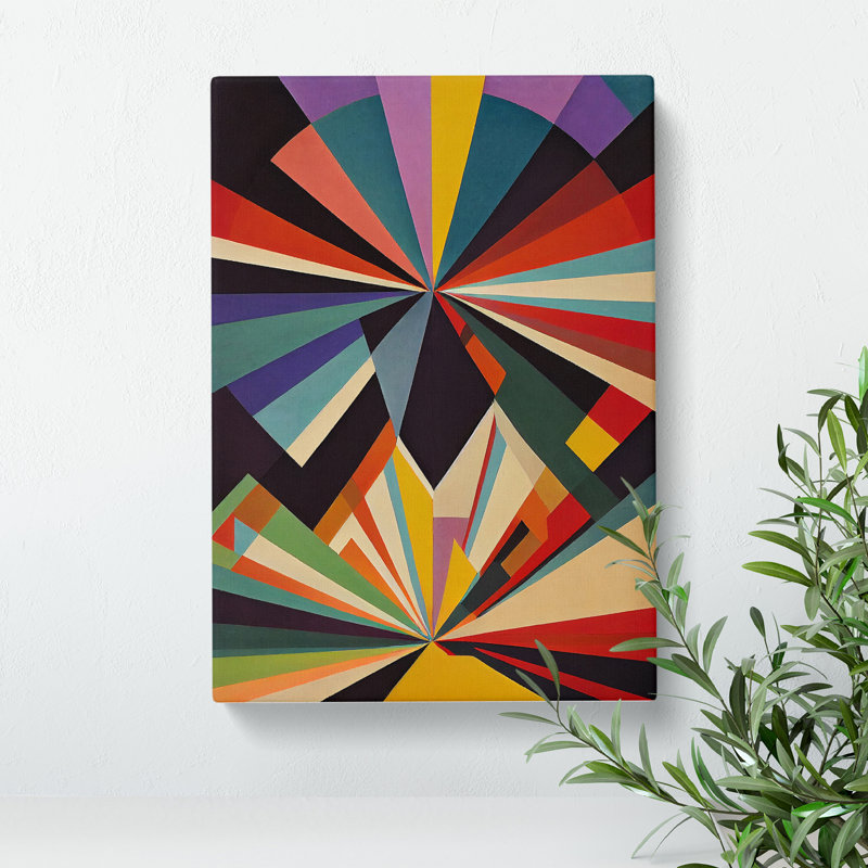 XC1022-3767X Retro Abstract Art No.3 - Wrapped Canvas Print