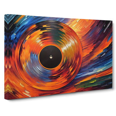 Golden Vinyl Record Art Vol.1 - Wrapped Canvas Print