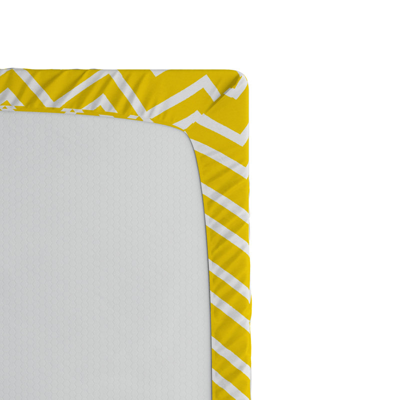 Microfiber Chevron Fitted Sheet, Full Fitted Sheet