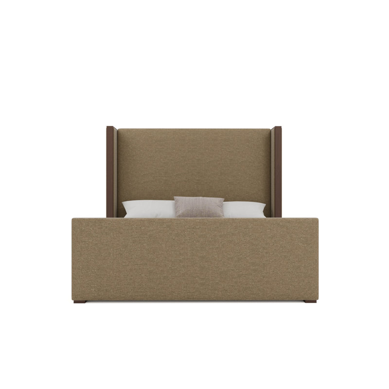 Irene Luxe Footboard Mid Bed, California King, Linen Mink