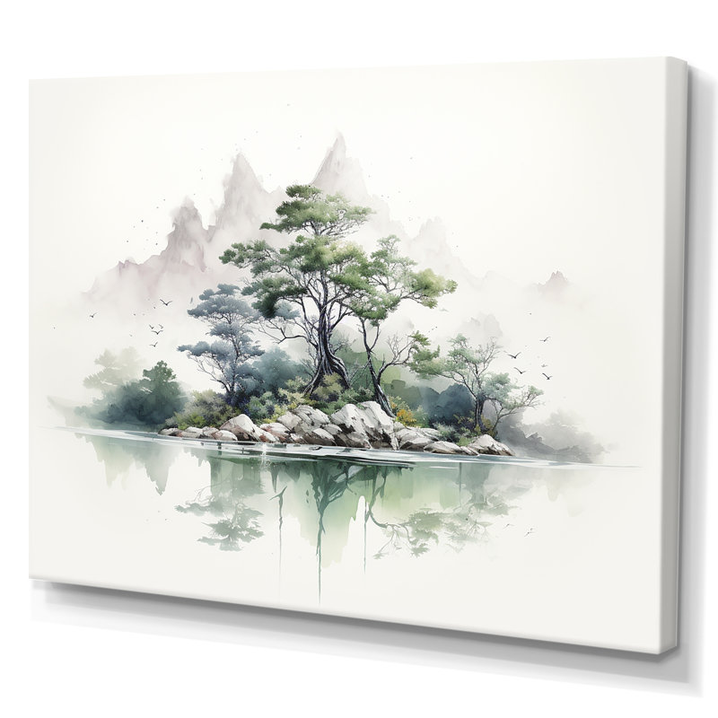 «Nature Scenery Minimalisme Moments», reproduction sur toile, Toile tendue, H 12 po x l 20 po x P 1 po