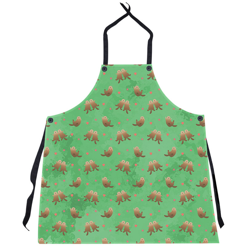 Tablier à motif sea panneaux, Vert
