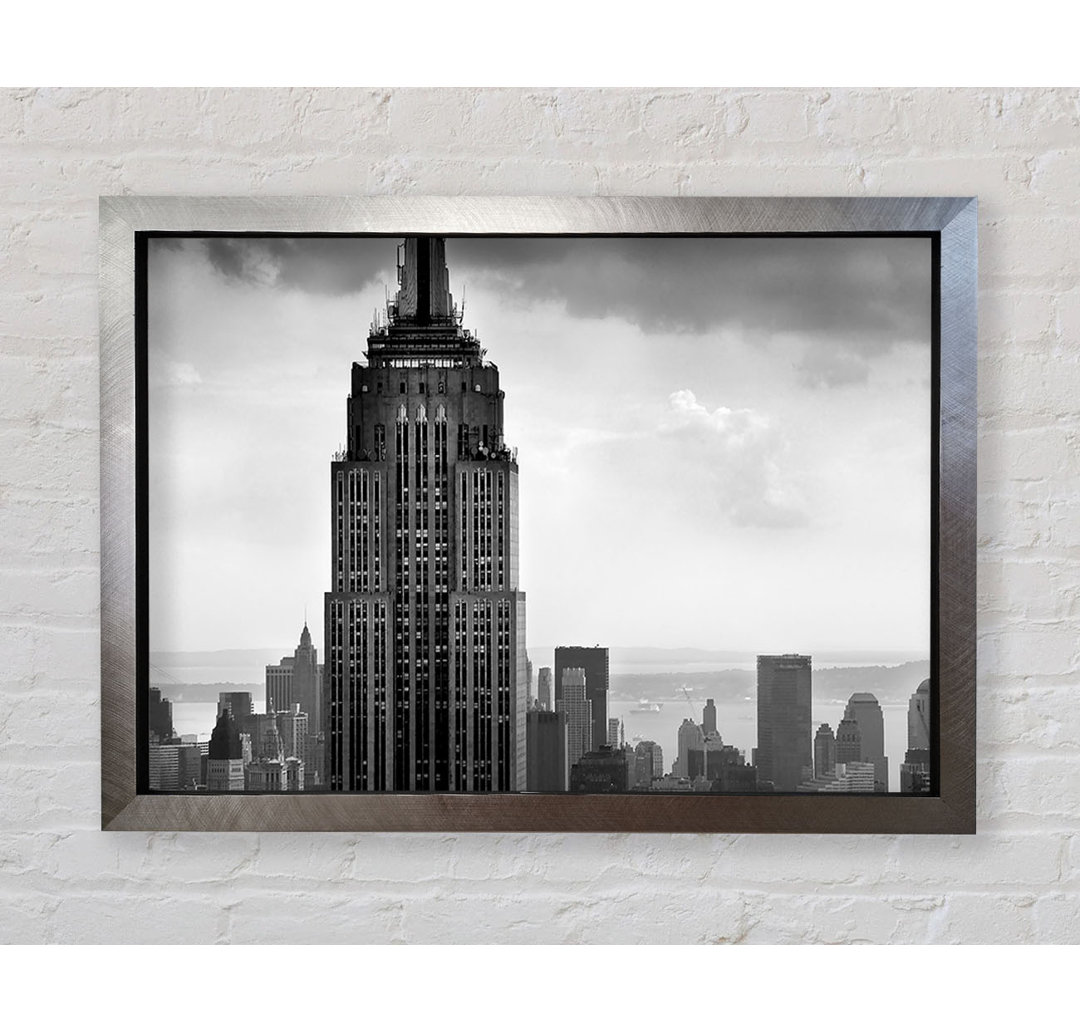 Empire State Building B N W - Druck