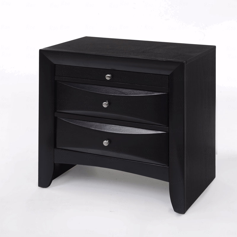 Black Finish Nightstand