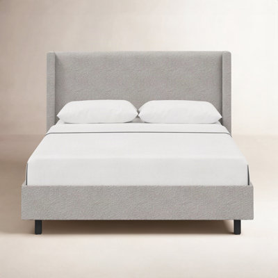 Hanson Upholstered Wingback Platform Bed